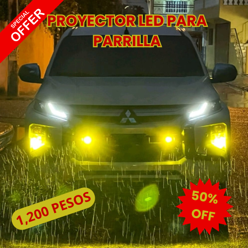 SUPER OFERTA|2 Proyectores LED Para Parrilla Carro